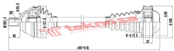 Main image of Driveshaft Complete - DVW303