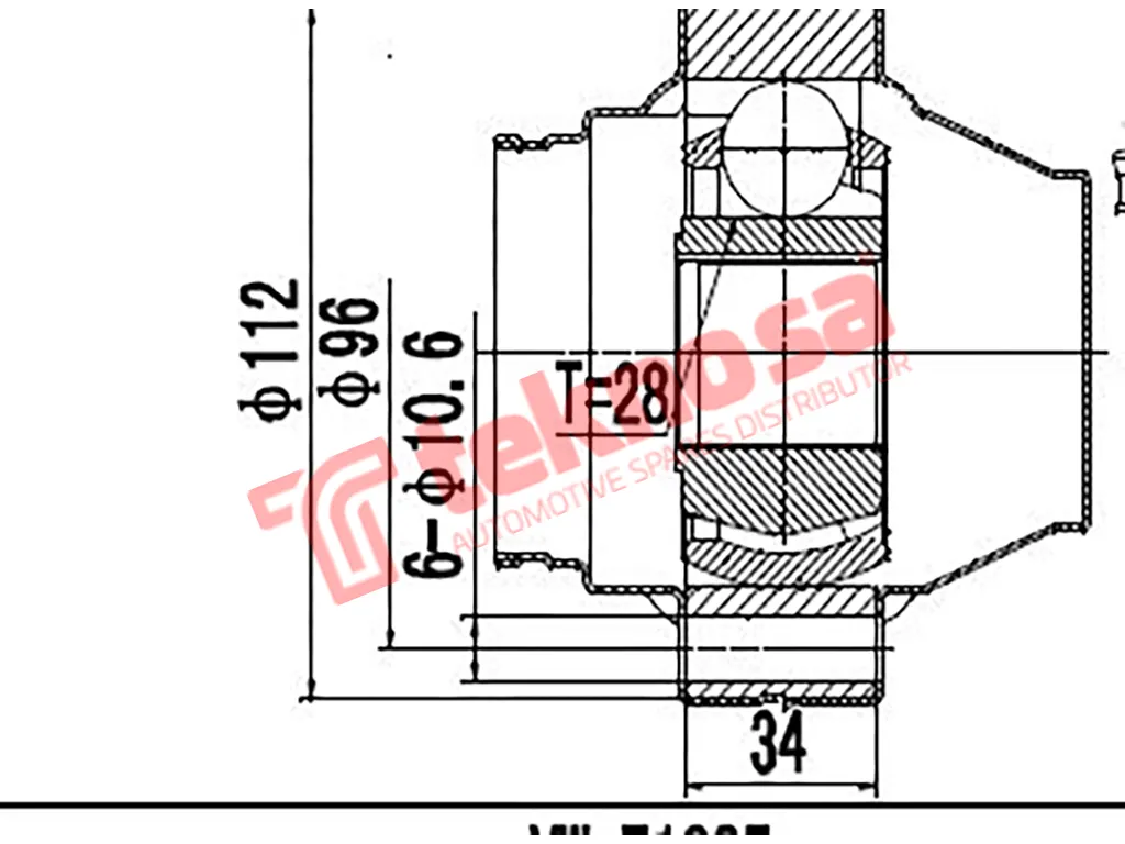 Main image of Inner Cv Joint - AD8008