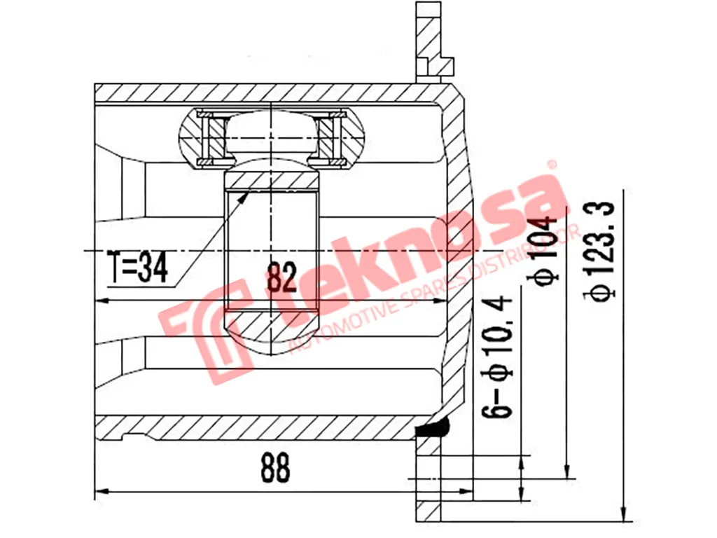 Main image of Inner Cv Joint - AD8090