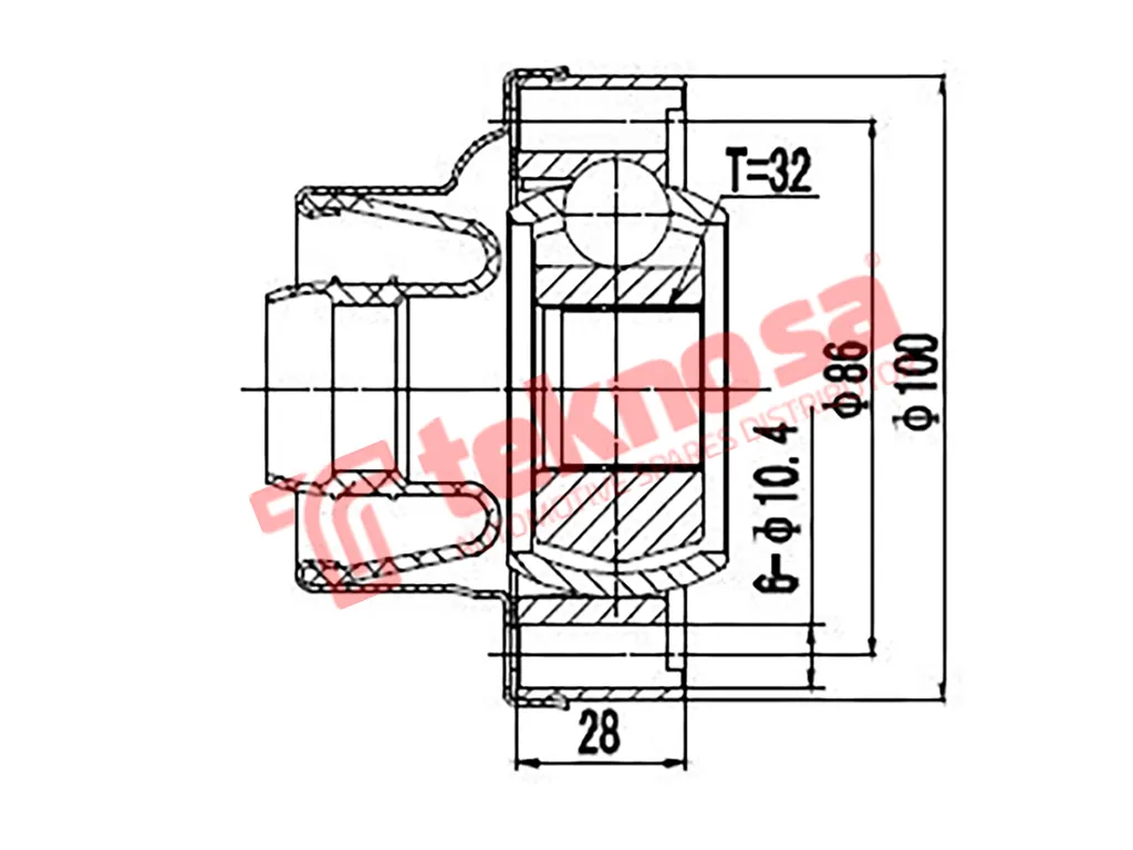 Main image of Inner Cv Joint - BM4001