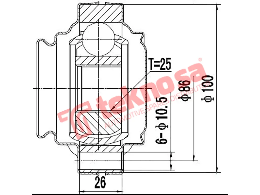 Thumbnail image of Inner Cv Joint - BM4003