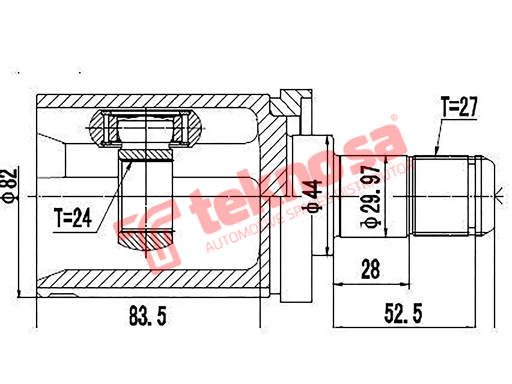 Main image of Inner Cv Joint - BM8010