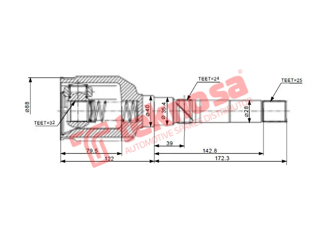 Main image of Inner Cv Joint - CH6423