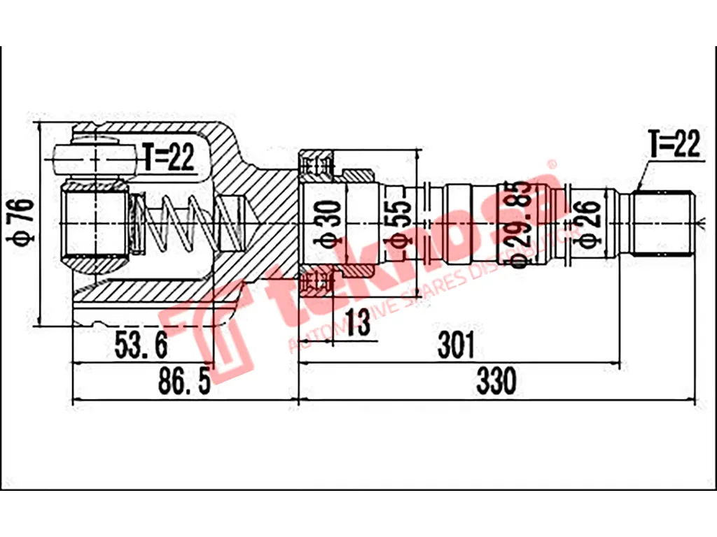Main image of Inner Cv Joint - CT6642