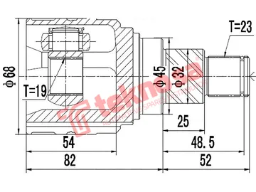 Main image of Inner Cv Joint - DA6411