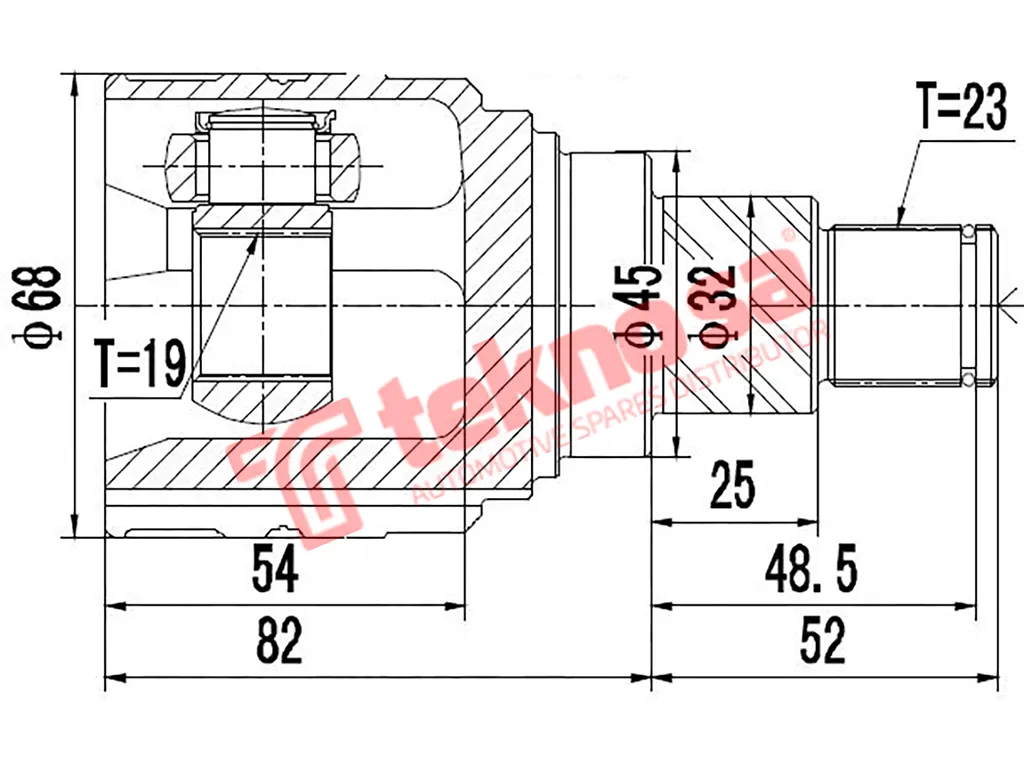 Main image of Inner Cv Joint - DA6411
