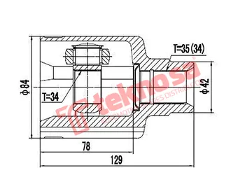 Main image of Inner Cv Joint - FD4005
