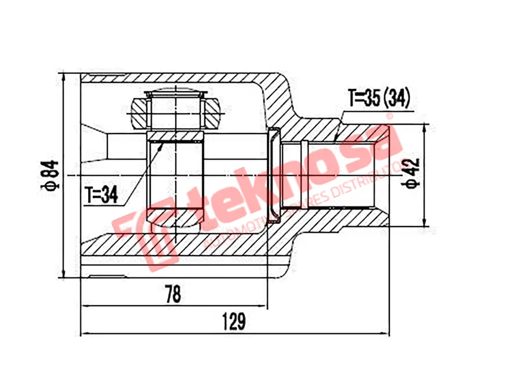 Main image of Inner Cv Joint - FD4005