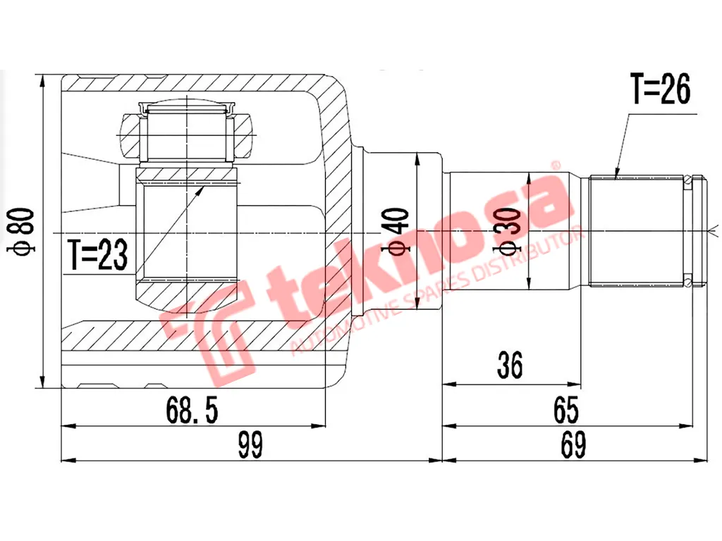 Main image of Inner Cv Joint - FD6617