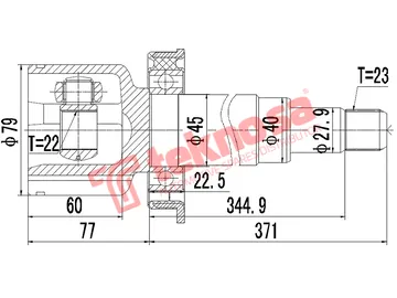 Main image of Inner Cv Joint - FD8009