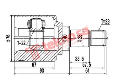 Main image of Inner Cv Joint - FD8030