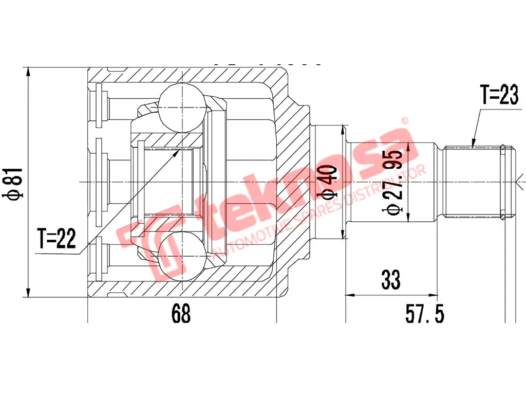 Main image of Inner Cv Joint - FD8037
