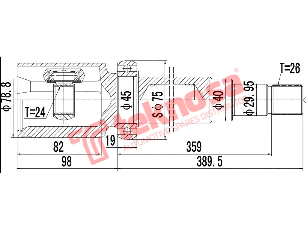 Main image of Inner Cv Joint - FD8039