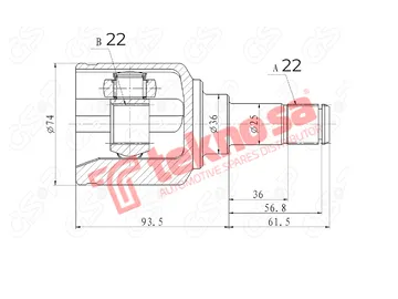 Main image of Inner Cv Joint - FI8005