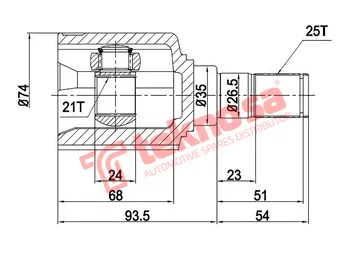 Main image of Inner Cv Joint - HY4001