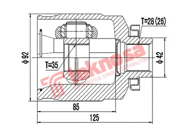 Main image of Inner Cv Joint - HY4005