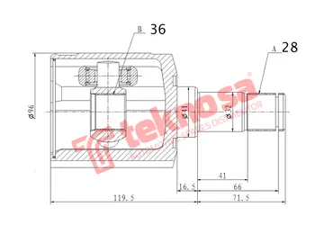 Main image of Inner Cv Joint - HY4027