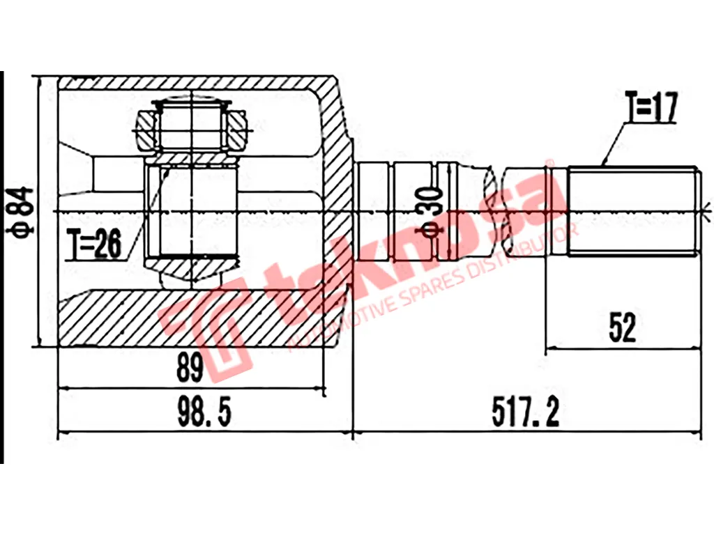 Thumbnail image of Inner Cv Joint - IZ6451