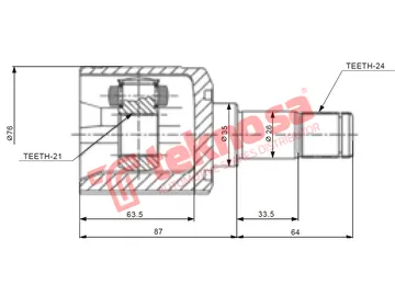 Main image of Inner Cv Joint - MZ6411
