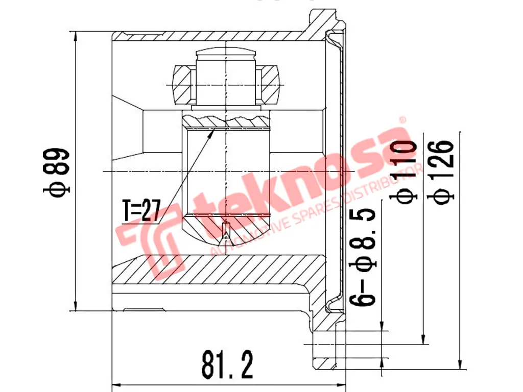 Thumbnail image of Inner Cv Joint - NI4004