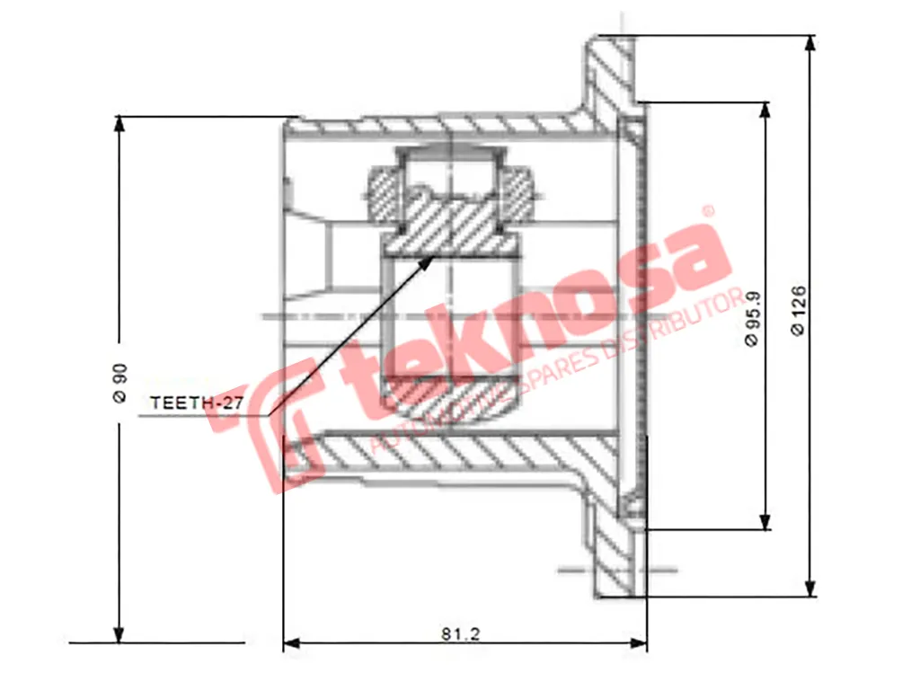 Main image of Inner Cv Joint - NI6451