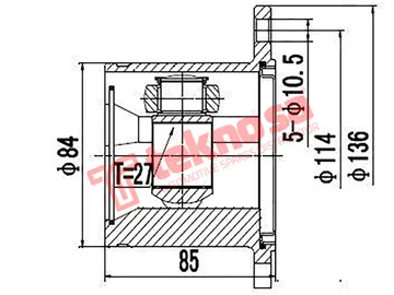 Main image of Inner Cv Joint - NI6610