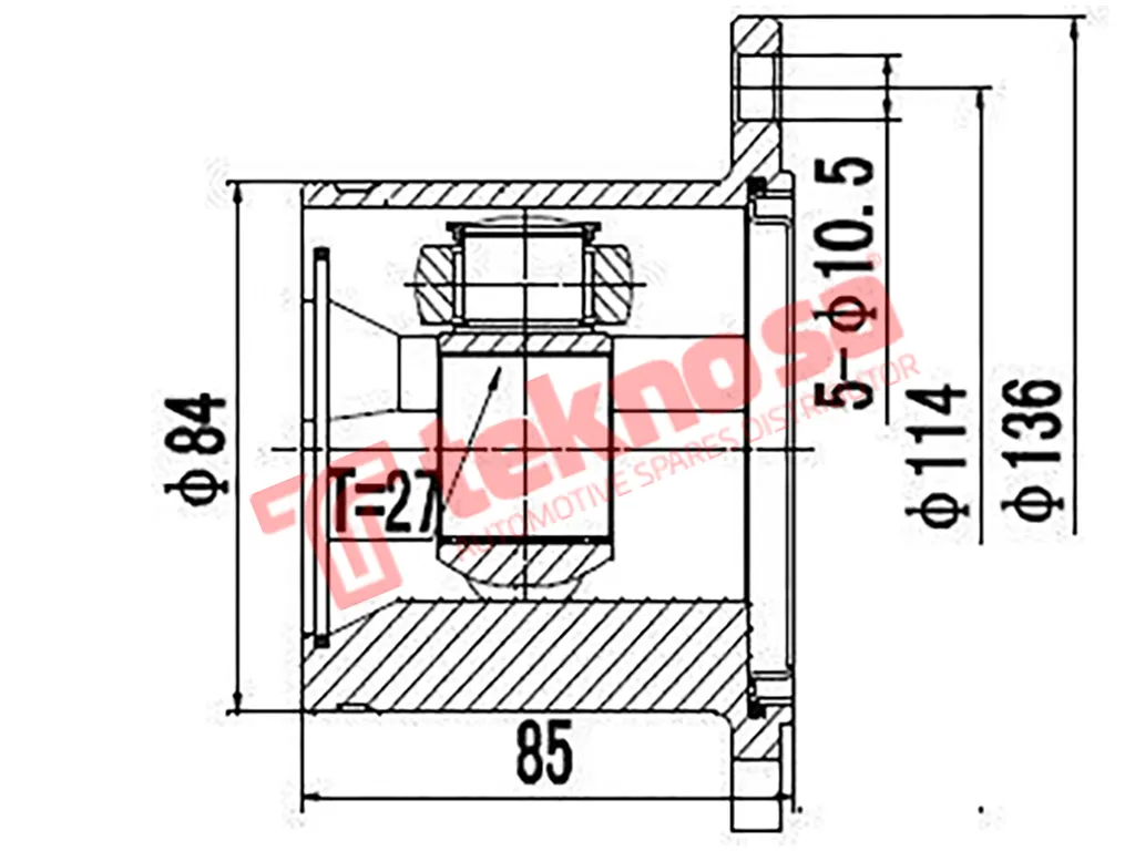 Main image of Inner Cv Joint - NI6610
