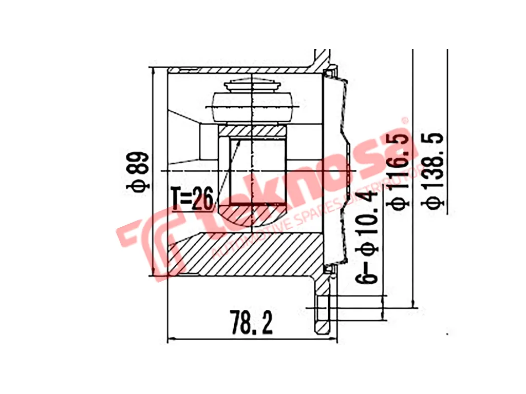Main image of Inner Cv Joint - TO4020