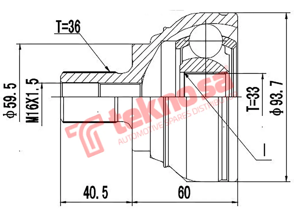 Thumbnail image of Outer Cv Joint - AD3006