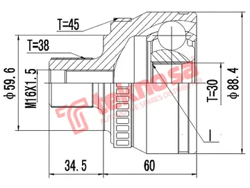 Main image of Outer Cv Joint - AD5711A