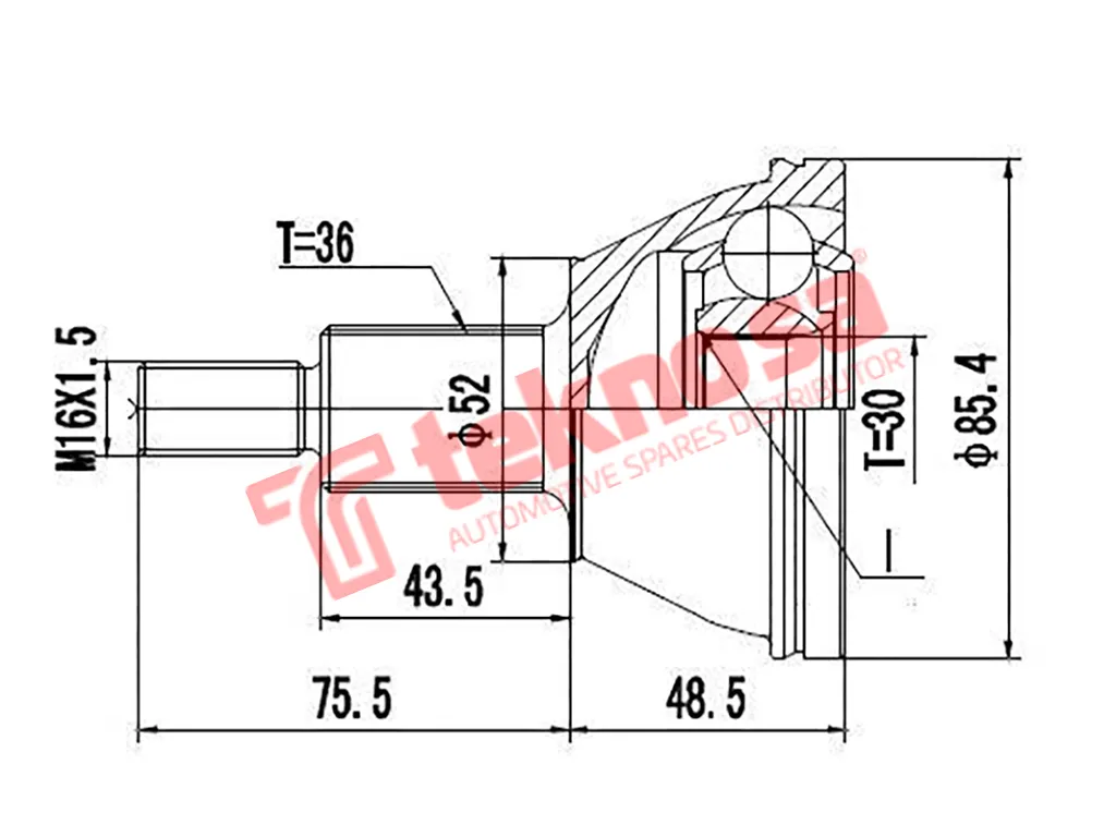 Thumbnail image of Outer Cv Joint - AD5714
