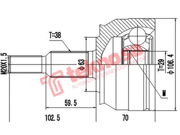 Main image of Outer Cv Joint - AD5727
