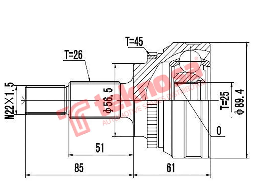 Main image of Outer Cv Joint - AD5911F2A