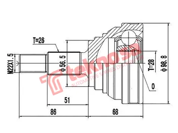 Main image of Outer Cv Joint - AD5916