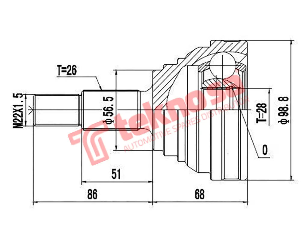 Main image of Outer Cv Joint - AD5916