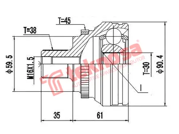 Main image of Outer Cv Joint - AD5918F2A