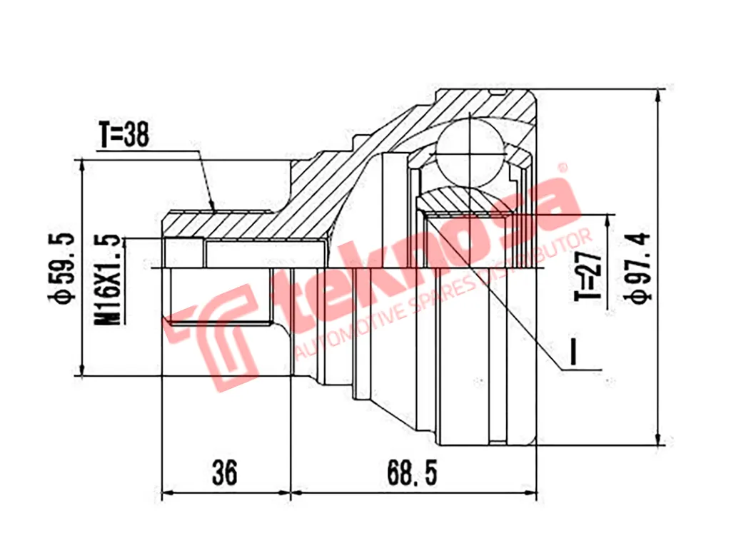 Thumbnail image of Outer Cv Joint - AD5929