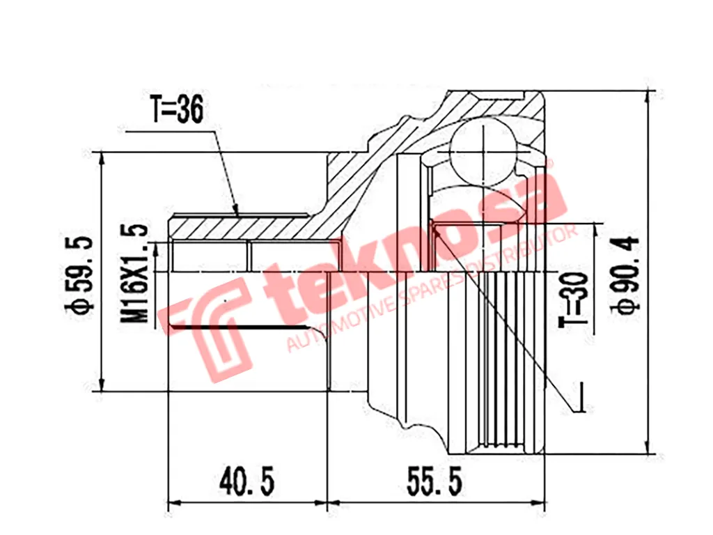 Main image of Outer Cv Joint - AD5931
