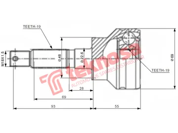 Main image of Outer Cv Joint - AU5910