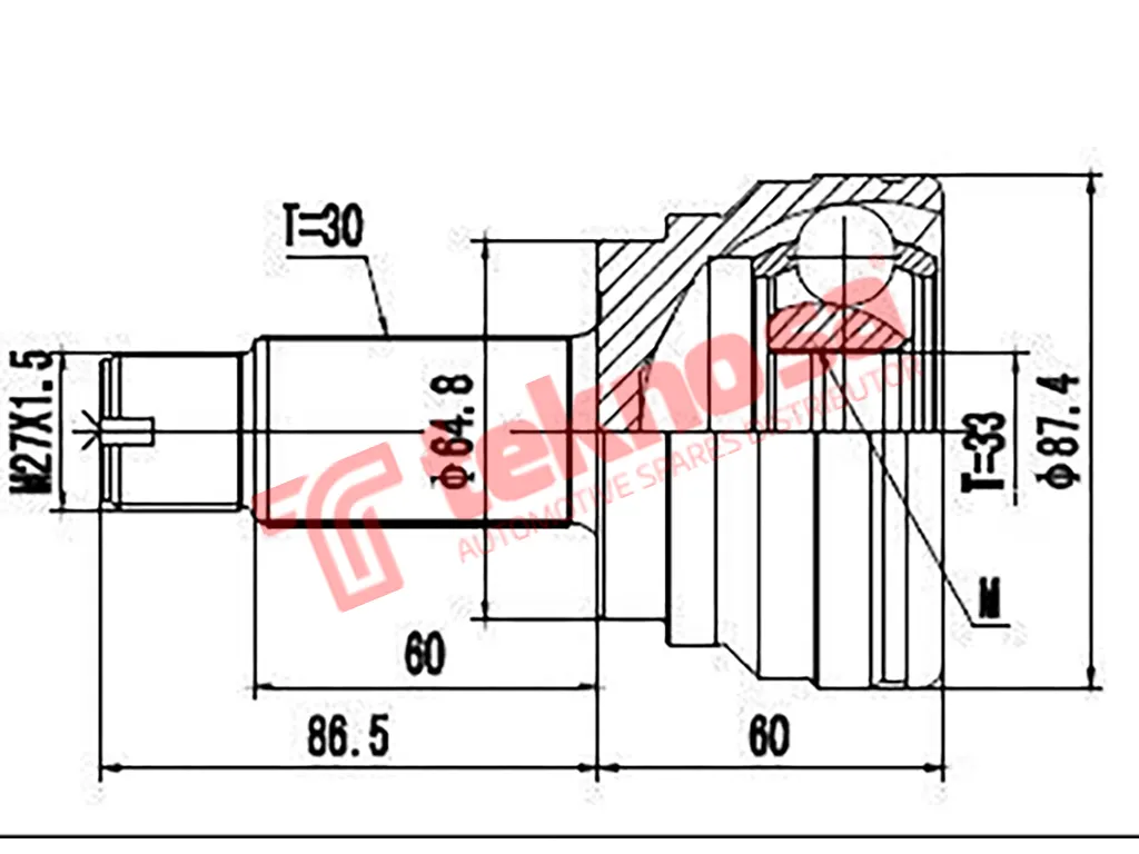 Main image of Outer Cv Joint - BM3003