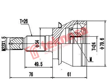 Main image of Outer Cv Joint - BM3005