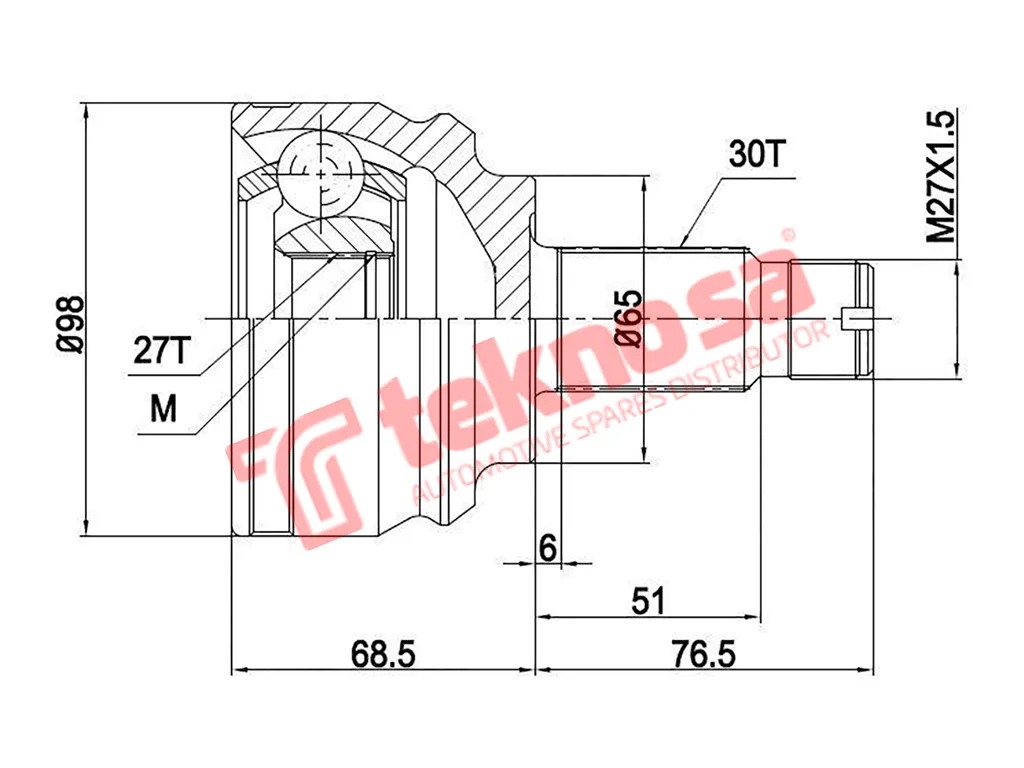 Main image of Outer Cv Joint - BM5710