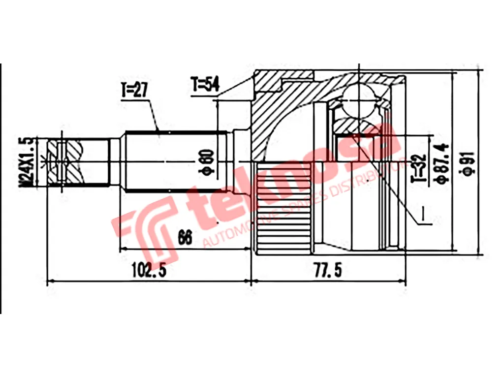 Main image of Outer Cv Joint - CH5925A