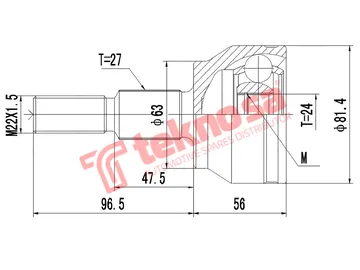 Main image of Outer Cv Joint - FD3019