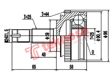 Main image of Outer Cv Joint - FI5732A