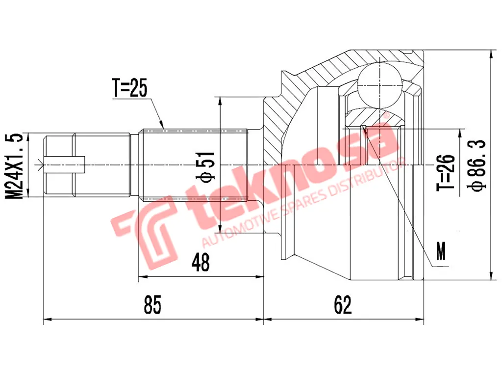 Main image of Outer Cv Joint - FI5940
