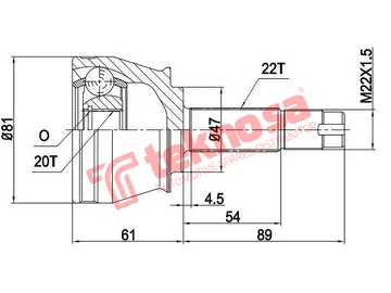 Main image of Outer Cv Joint - FI7018