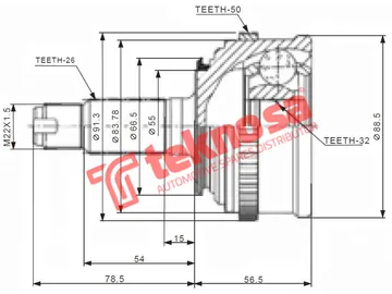 Main image of Outer Cv Joint - HO5927A