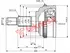 Thumbnail image of Outer Cv Joint - HO5928F3A