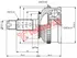 Thumbnail image of Outer Cv Joint - HO5939A
